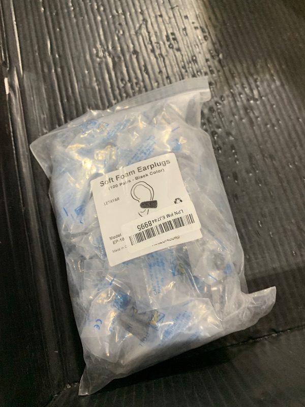 Photo 1 of 100 Pairs Earplugs for Noise Cancelling Individual Bagged Foam EarPlugs for Sleeping Work Snoring Sound Blocking Construction Loud Noise Reducing Earplugs