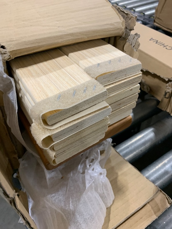 Photo 1 of Mellow Naturalista Grand - 12 Inch Solid Wood Platform Bed with Wooden Slats - No Box Spring Needed - Queen (Natural Pine)