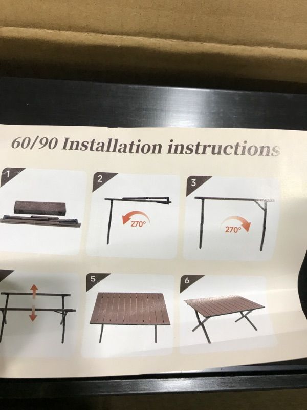 Photo 1 of folding table unknown brand/size 