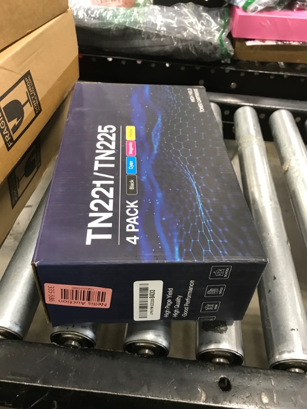 Photo 1 of TN221 TN225 Toner Cartridge High Yield Replacement for Brother TN-221 TN-225 Compatible with MFC-9130CW HL-3170CDW MFC-9340cdw (1B, 1C, 1M, 1Y, 4 Pack)