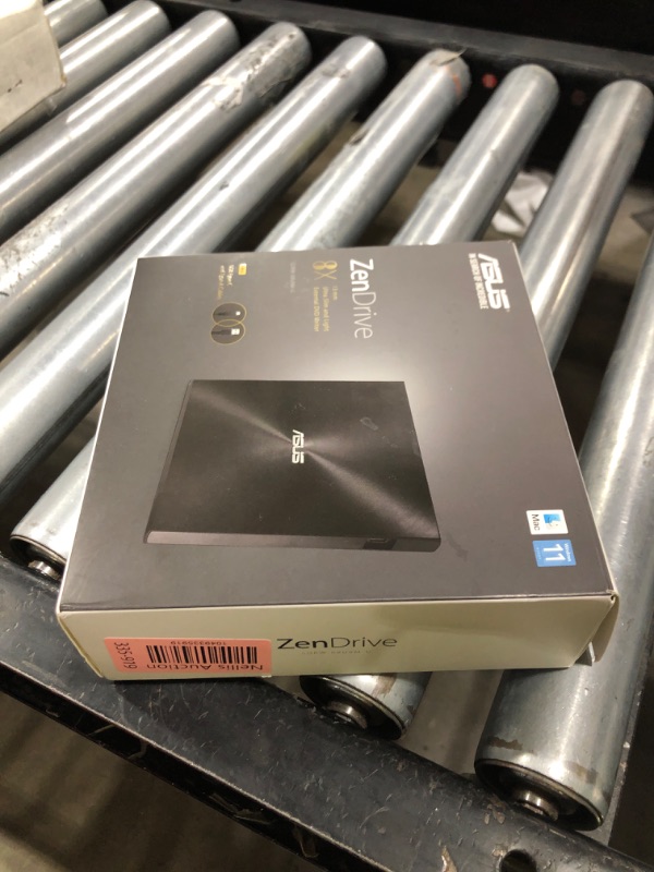 Photo 1 of ASUS ZenDrive Black 13mm External 8X DVD/Burner Drive +/-RW with M-Disc Support, Compatible with Both Mac & Windows and Nero BackItUp for Android Devices (USB 2.0 & Type-C Cables Included)