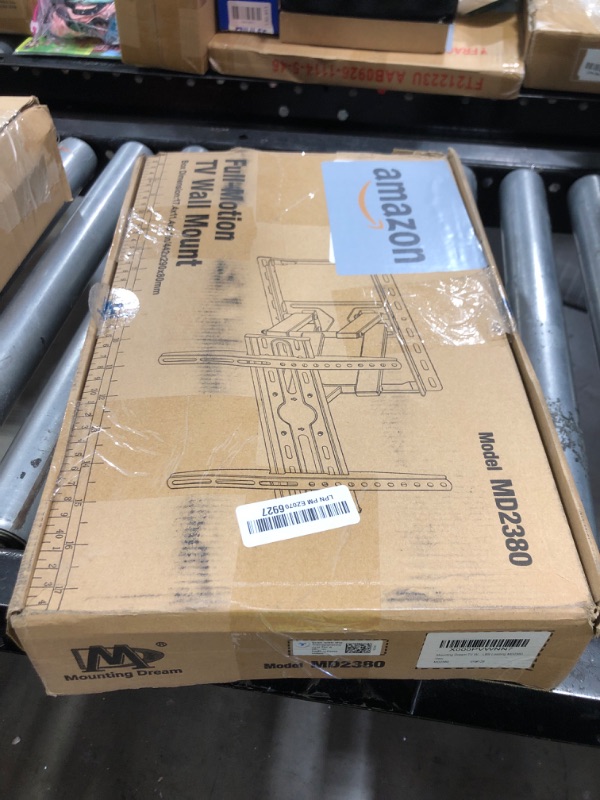 Photo 1 of Mounting Dream TV Wall Mount for 32-65 Inch Television,Mount with Swivel and Tilt, Full Motion Bracket with Articulating Dual Arms, Fits 16inch Studs, Max VESA 400X400 mm, 99lbs, MD2380