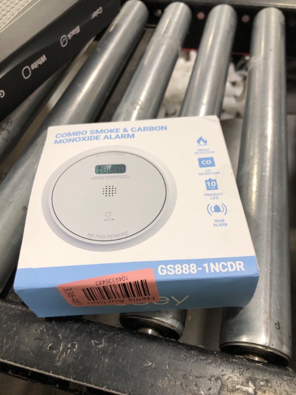Photo 1 of And Carbon Monoxide Detector Combo 10 Year Battery, Dual Sensor Smoke Alarm Carbon Monoxide Detector with LCD Display for Home, 1 Pack
