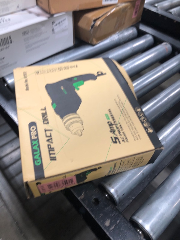 Photo 1 of GALAX PRO 4.5Amp 0-3000RPM Corded Hammer Drill, 5pcs Bit, Hammer and Drill 2 Functions in 1 with 12 Variable Speed, 1/2 Inch Keyed Metal Chuck, 360°Rotating Handle