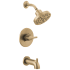 Photo 1 of STOCK PHOTO FOR REFERENCE - HomGoo Tub Shower Faucet Set, Tub and Shower Trim Kit with 6 Inch High-Pressure Rian Shower Head, Shower Head and Handle Set, Brushed Gold