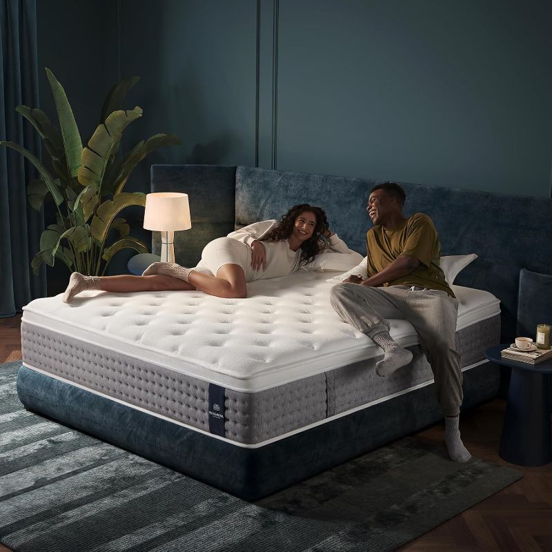 Photo 1 of Queen Size Mattress 14 Inch, Medium Firm Hybrid with Memory Foam& Individually Wrapped Pocket Coils for Support,CertiPUR-US Certified,Fiberglass-Free