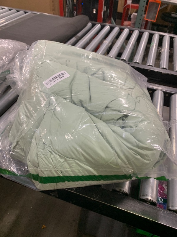 Photo 1 of Litanika Comforter Full Size Set Sage Green, 3 Pieces Lightweight Bed Set, Solid Bedding Comforters Sets, Soft All Season Down Alternative Quilt Blanket