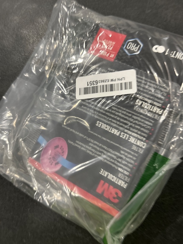 Photo 1 of 3M P100 Performance Filter 2091, 2 Pairs, Use With Any 3M Bayonet Mount Respirator, NIOSH-APPROVED P100 Filters, For Removal Of Mold, Lead Paint, & Working With Fiberglass Insulation (2091P2-DC)