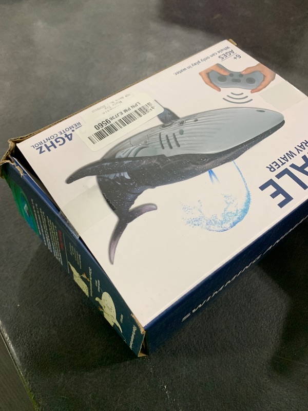 Photo 1 of 2.4Ghz Remote Control Whale Shark Toys for Boys Kids, 1:18 Scale High Simulation Whale Shark for Pool, Electric RC Whale Shark Fish Toys with Light & Spray Water Function for 4 5 6 7 8 9 Year olds Kid