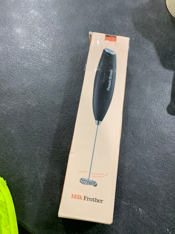Photo 1 of Powerful Handheld Milk Frother, Mini Milk Foamer, Battery Operated (Not included) Stainless Steel Drink Mixer for Coffee, Lattes, Cappuccino, Frappe, Matcha, Hot Chocolate.