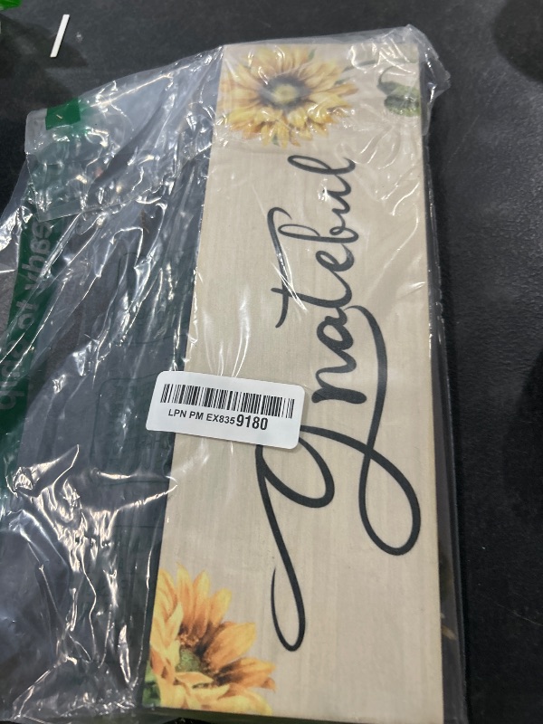 Photo 1 of 3 Pcs Sunflowers Thankful Grateful Blessed Wall Decor Sunflower Kitchen Decor Gifts Rustic Farmhouse Sunflower Pictures Wall Signs for Bathroom Bedroom Kitchen