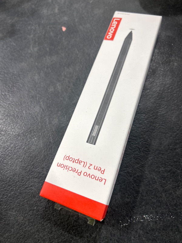 Photo 1 of Lenovo Precision Pen 2 (Laptop) – USB-C Charging – Tilt Recognition – Pen is Only Compatible with Certain Devices, Iron Grey