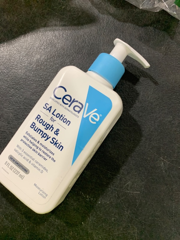 Photo 1 of CeraVe SA Lotion for Rough & Bumpy Skin, Vitamin D, Hyaluronic Acid, Lactic Acid & Salicylic Acid Lotion, Fragrance Free & Allergy Tested, 8 Ounce