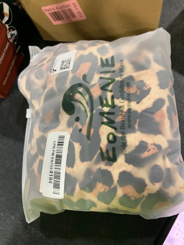 Photo 1 of Eomenie One Piece Swimdress Swimsuits for Women Tummy Control Swim Dresses Skirt Bathing Suit Leopard