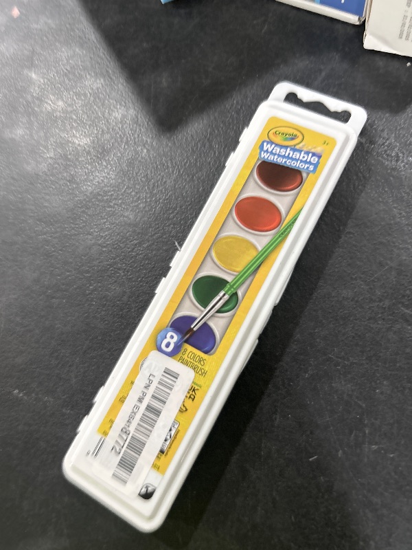 Photo 1 of Crayola Washable Watercolors, Kids Paint Set, 8ct