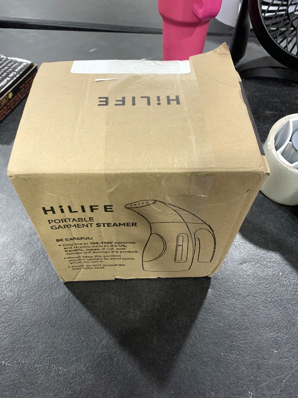 Photo 1 of HiLIFE Steamer for Clothes, Portable Handheld Design, 240ml Big Capacity, 700W, Strong Penetrating Steam, Removes Wrinkle, for Home, Office(ONLY FOR 120V)