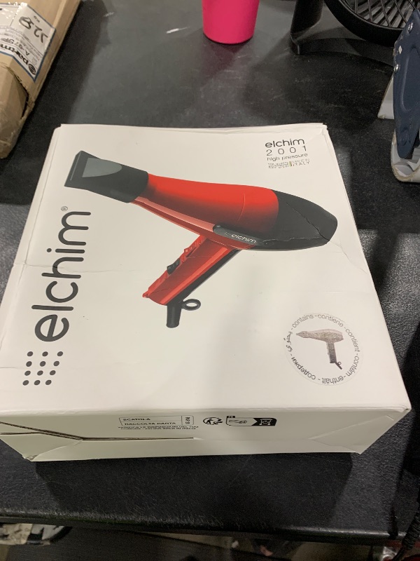 Photo 1 of Elchim Classic 2001 High Pressure Hair Dryer - 1875 Watt Quick Dry Professional Salon Blow Dryer, Corded electric