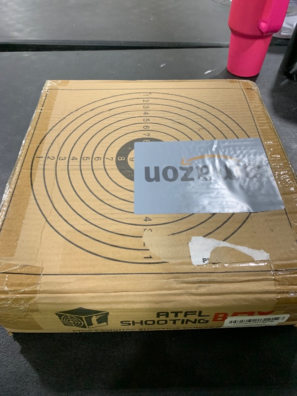 Photo 1 of Atflbox Pellet Trap Target with 12''x12'' Splatter Bullseye Paper Targets and Spinning Shooting Target for .177 Caliber, Shooting Targets for Air Gun Airsoft BB Gun Rifle (Airgun)