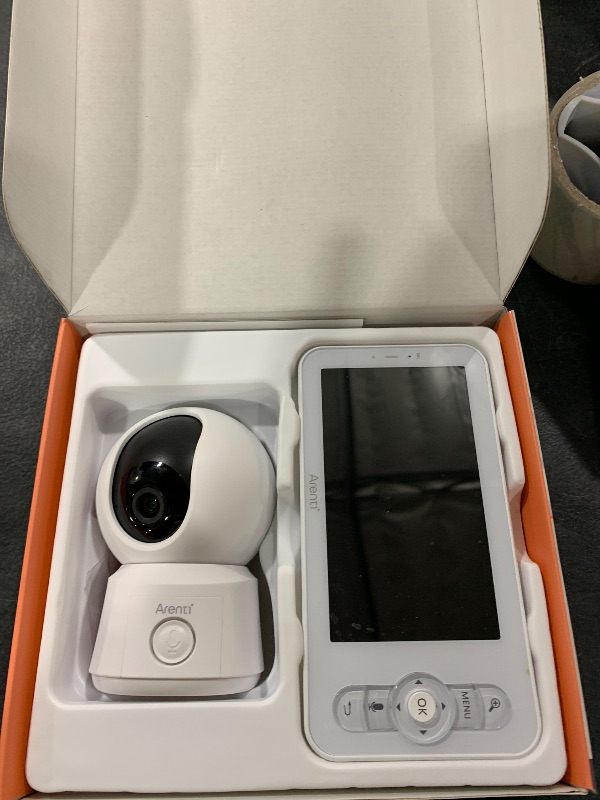 Photo 1 of ARENTI Video Baby Monitor with Camera and Audio, 5-inch Smart Baby Camera Monitor with Free Phone App, 1080P, VOX, PTZ, One-Touch Call, Temp Sensor, Lullaby, Night Vision, Auto Tracking, 2-Way Talk