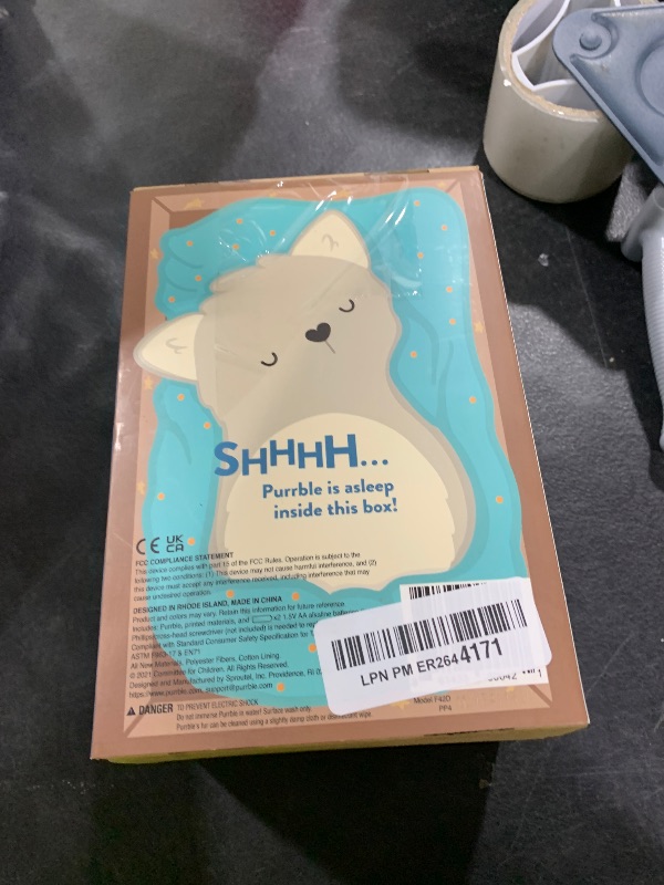 Photo 1 of Purrble Companion- Calming Toy with Dynamic Heartbeat and Soothing Purr - Interactive Plush Companion for All Ages - Stuffed Animal Doll for Emotion Regulation - Cuddle and Pet Plushies