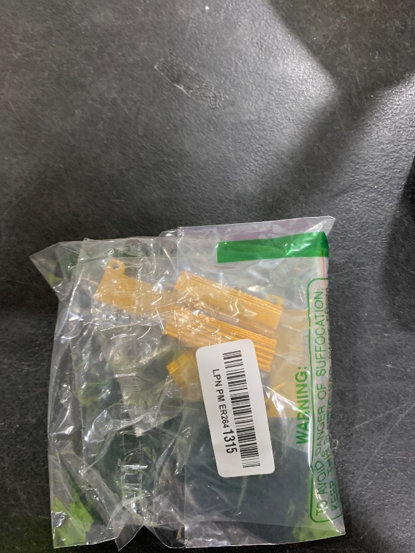 Photo 1 of PATIKIL 50W 50 Ohm Aluminum Shell Resistor, 5 Pack Aluminum Housing Resistor Housed Case Wirewound Resistors Screw Tap Power Resistor 5% Tolerance, Golden