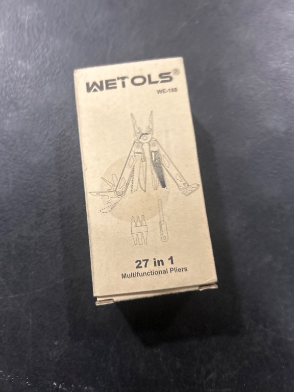 Photo 1 of WETOLS Multitool with Pocket Knife, 27-in-1 Stainless Steel Needle Nose Pliers with Screwdrivers, Self-locking Multi tool EDC Gear with Sheath, Ideal for Survival, Outdoor, Camping