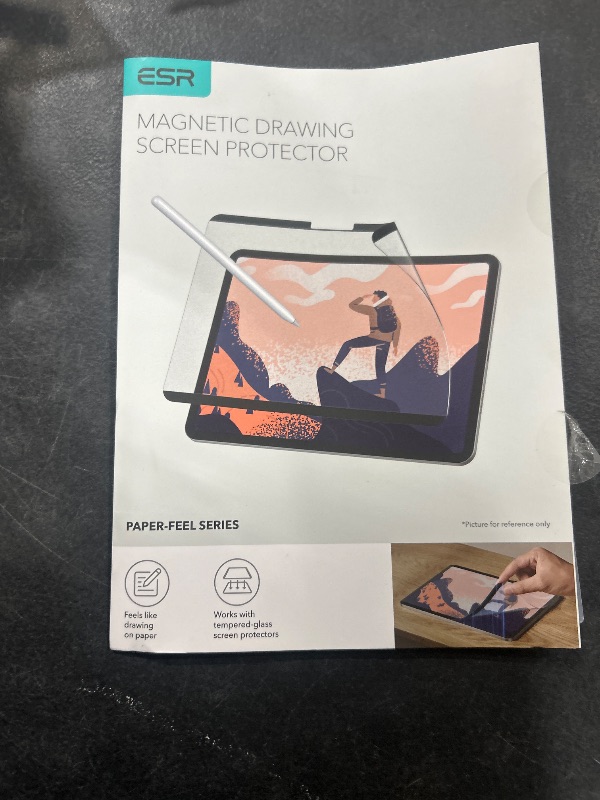 Photo 1 of ESR for iPad Pro 11 Inch M4 Paper-Feel Magnetic Screen Protector 2024, Write and Draw Like on Paper, Detachable and Reusable, Compatible with Tempered Film, Matte Finish