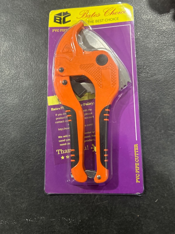 Photo 1 of Bates- Pvc  Cutter, Cuts up to 1-1/4", Ratcheting PVC Pipe Cutter Tool, Pipe Cutters PVC, PVC Pipe Shears, PVC Cutter, Plastic Pipe Cutter, PEX Pipe Cutter, PVC Cutter Tool, PVC Ratchet Cutter