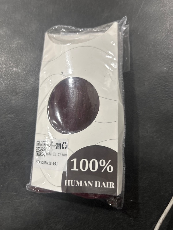 Photo 1 of Halo Hair Extensions,S-noilite Halo Hair Extensions Real Human Hair,100% Thick Human Hair Halo Extensions for Women,18 Inch(80g) Wine Red
