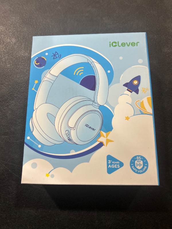 Photo 1 of iClever BTH22 Kids Bluetooth Headphones, 60H Play Time, USB C Fast Charging, Bluetooth 5.4, AUX Cord,Safe Volume 74/85 dBA,Toddler Headphones for iPad/Tablet/Travel/School, Blue