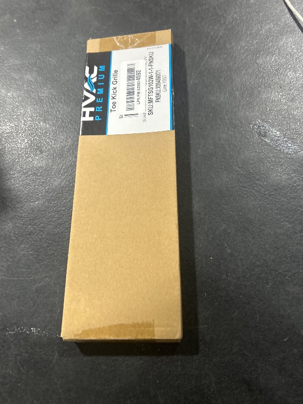 Photo 1 of 2" x 10" Toe Kick Grille - HVAC Vent Cover [Outer Dimensions: 3.5 X 11.5] - White