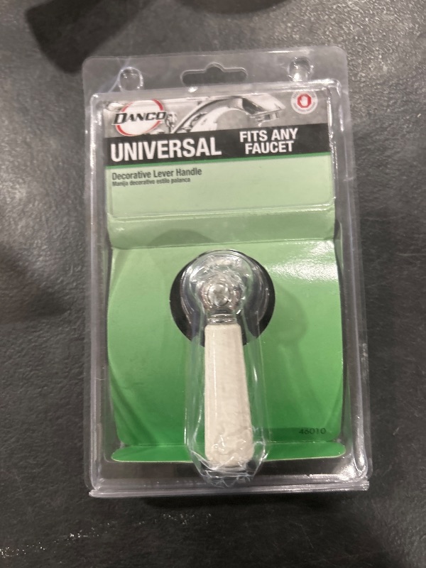 Photo 1 of Danco White 46010 Replacement Chrome Lever Tip, Faucet Handle, White