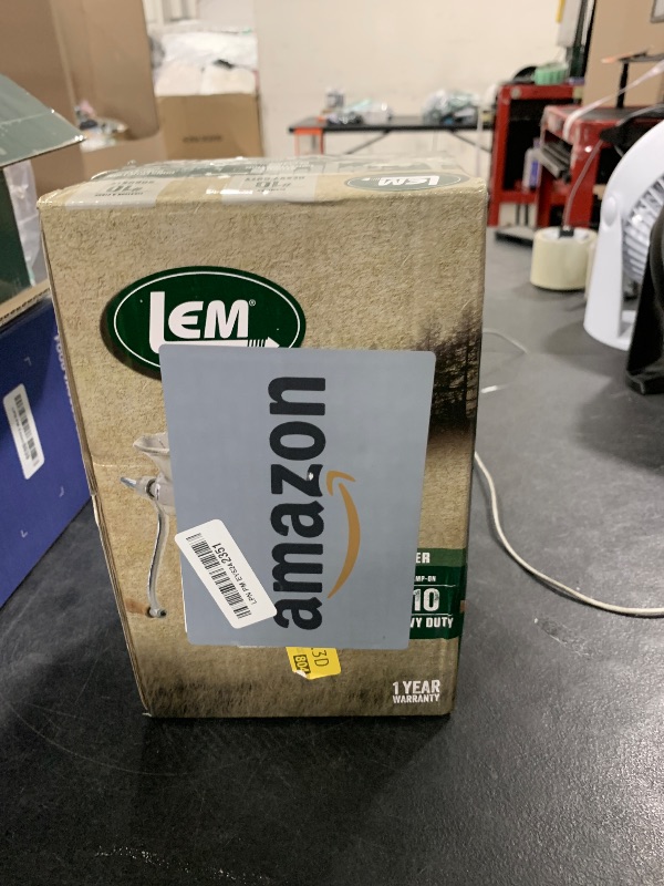 Photo 1 of LEM Products #10 Cast Iron Clamp-On Hand Grinder, Cast Iron with Tin Plating