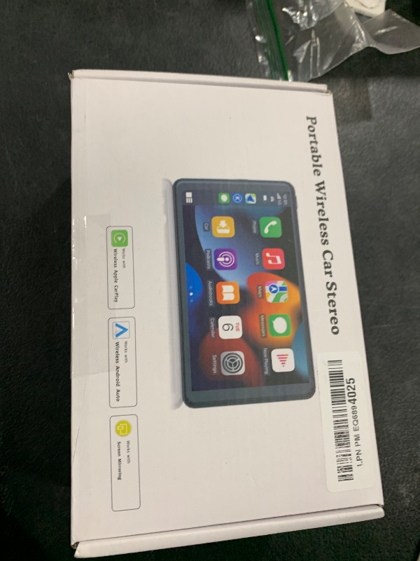 Photo 1 of 2025 Enhanced Carplay Screen for Car - 7" HD Portable Carplay & Android Auto with Bluetooth, HD Backup Camera, GPS Navigation, Siri, FM Radio, AUX, and Mirror Link – Compatible with All Vehicles 