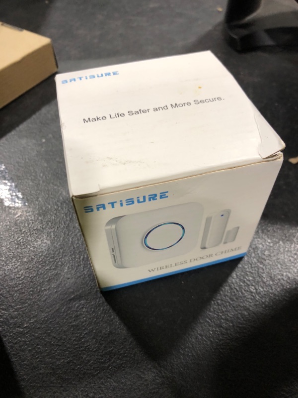 Photo 1 of Door Chime, Satisure Wireless Door Open Contact Sensor Alarm Chime with 600 FT Range 58 Chimes 5 Volume Levels LED Indicators, Door Ringer Alert for Business/Store/Home/Office When Entering
