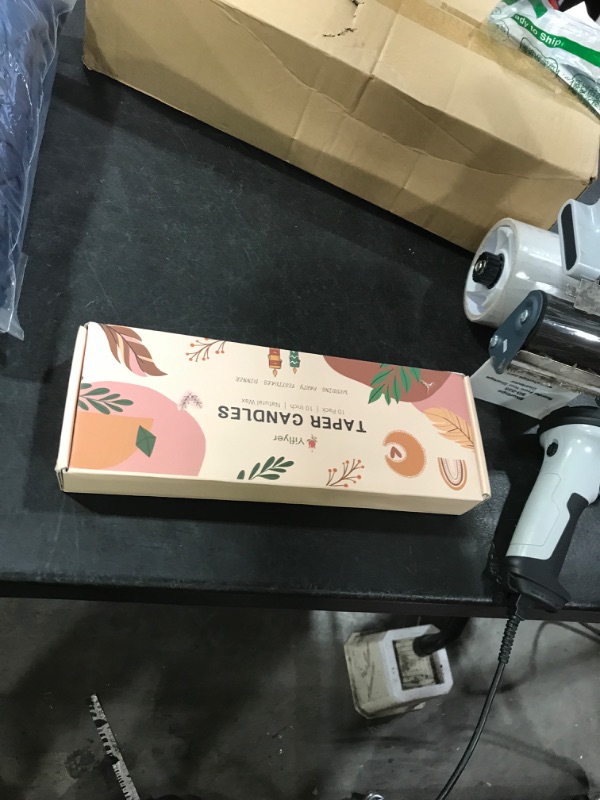 Photo 1 of 10 Inch Baby-Pink Taper Candles for Home Decoration, 10 Pack Unscented Candlesticks for Dinner Wedding Party, Smokeless and Dripless Candle Sticks