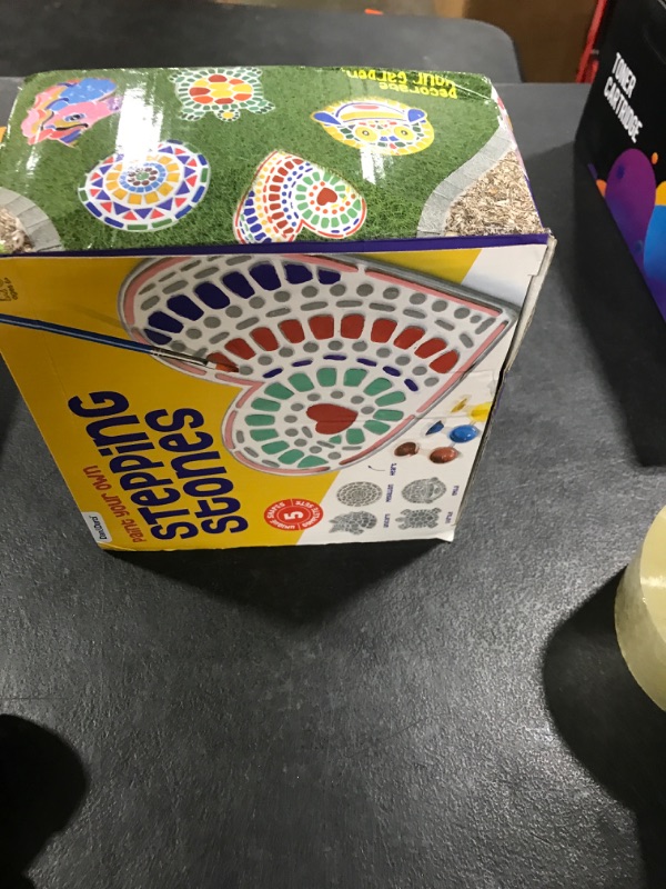 Photo 1 of Dan&Darci Stepping Stones Painting Kit for Kids - Outdoor Crafts - Paint 5 Garden Stone - Unicorn Craft Kits for Boys, Girls Ages 6-12 - Gifts for Boy, Girl Age 6, 7, 8, 9, 10 + Year Old - Summer Gift