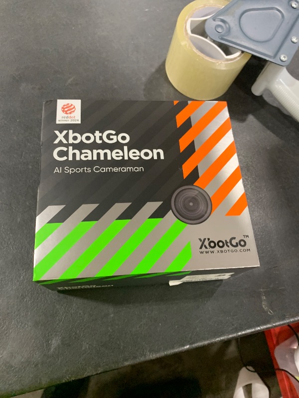 Photo 1 of XbotGo Chameleon AI Auto Sports Action Camera - 4K 60FPS Soccer Camera and Basketball Tracking Camera for Team Sports, Live Streaming, No Subscription, Works with iOS & Android (Pearl Grey)