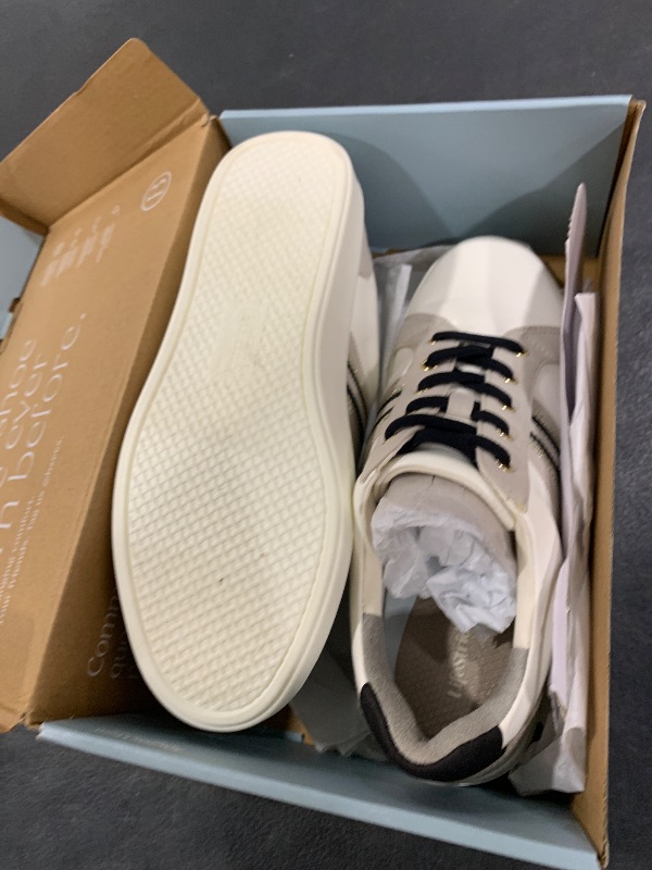 Photo 1 of LifeStride Women's Happy Friday Lace up Sneaker Sneaker White 8.5 W