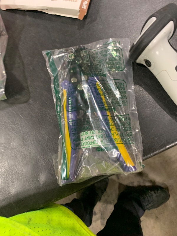Photo 1 of haisstronica Self-Adjusting Wire Stripper, 3 in 1 Stripper/Cutter/Crimping Heavy Duty Automatic Electrical Wire Strippers for 10-24 AWG