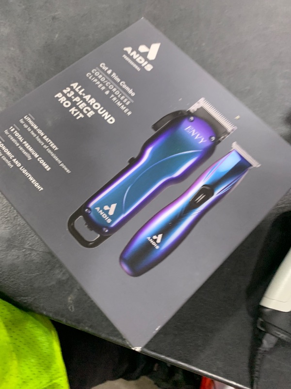 Photo 1 of Andis 560980 Limited Edition Galaxy Envy Li Cordless Clipper & Slimline Pro Cordless Beard Trimmer Combo Hair Cutting Kit