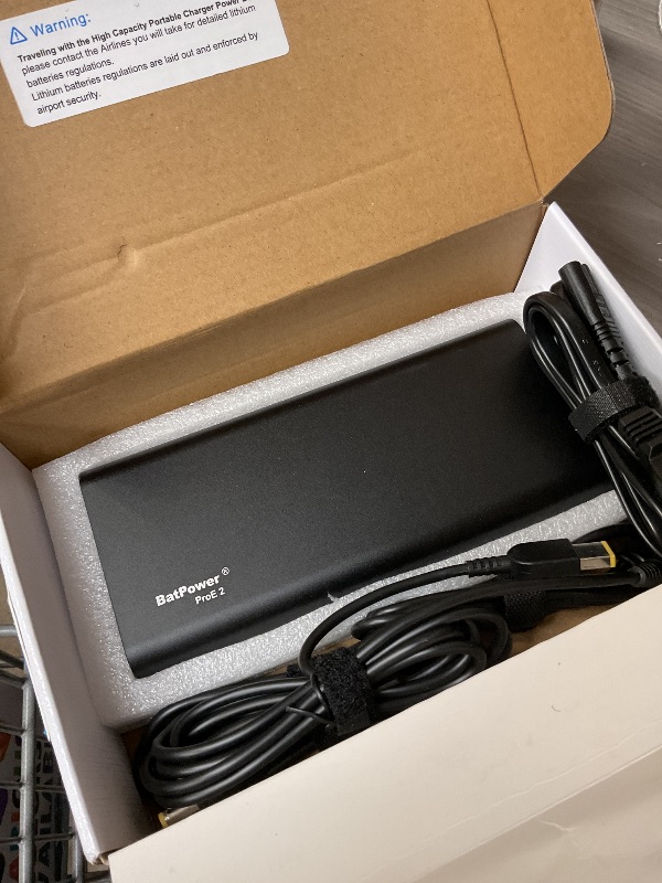 Photo 1 of BatPower EX7L 98Wh Laptop Power Bank Compatible with Lenovo ThinkPad Carbon Ultrabook IdeaPad Helix Flex Yoga Laptop Notebook External Battery Portable Charger USB QC Quick Charge Tablet Smartphone
