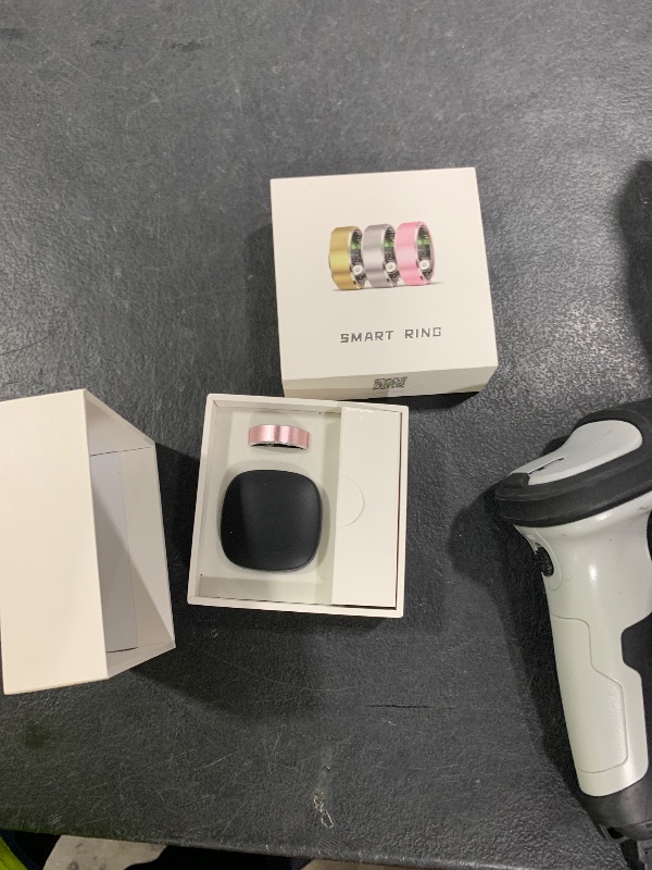 Photo 1 of Health Smart Ring for Men Women, Fitness Tracker with Heart Rate/Blood Pressure/Blood Oxygen Monitor,Sleep Tracker,Pedometer, IP68 Waterproof Ring for iPhone&Android, No Subscription (Pink, Size10?