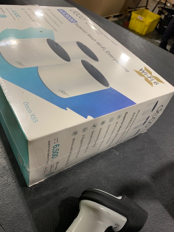 Photo 1 of TP-Link Deco X55 AX3000 WiFi 6 Mesh System - Covers up to 6500 Sq.Ft, Replaces Wireless Router and Extender, 3 Gigabit Ports per Unit, Supports Ethernet Backhaul, Deco X55(3-Pack)