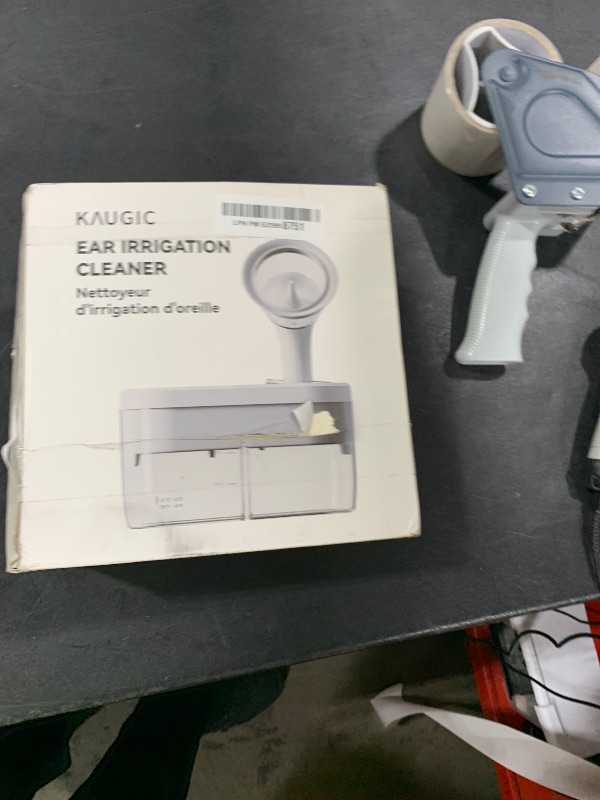 Photo 1 of KAUGIC Water Powered Ear Cleaner, Electric Ear Wax Removal Kit, Ear Irrigation Kit with Sewage System and 4 Clean Mode, Safe and Effective Ear Flushing Kit for Adults with 3 Ear Tips