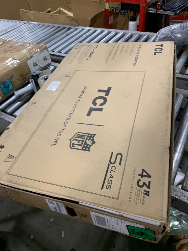 Photo 1 of TCL 43-Inch Class S4 4K LED Smart TV with Roku TV (43S450R, 2023 Model), Dolby Vision, HDR, Dolby Atmos, Works with Alexa, Google Assistant and Apple HomeKit Compatibility, Streaming UHD Television