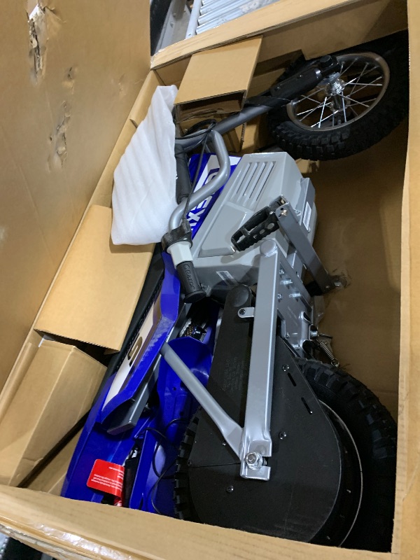 Photo 1 of Razor MX350 Dirt Rocket Electric Motocross Bike, Blue, 10-12 inches