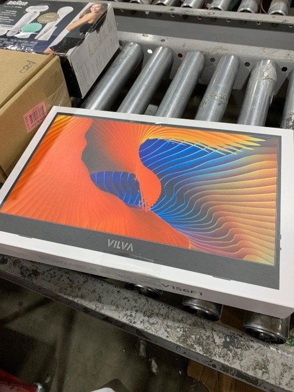 Photo 1 of VILVA Portable-Monitor-for-Laptop - 15.6'' 1080P FHD IPS Display USB-C HDMI Portable Monitor for Laptop with Cover and Speakers External Monitor for Laptop/PC/Mac/Phone/Xbox Switch/PS4/
