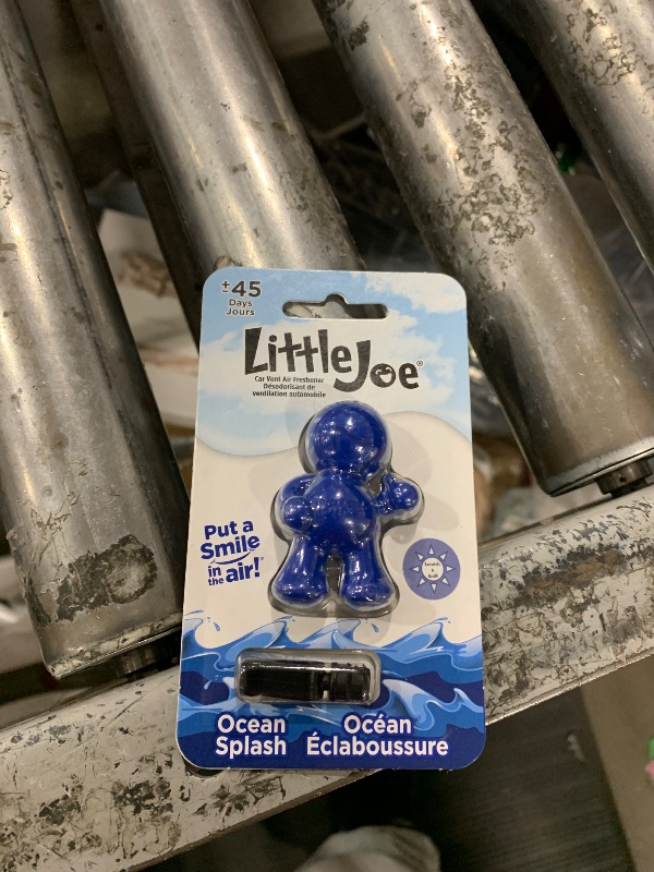 Photo 1 of Little Joe 96403 Ocean Splash Scent, Car Air Freshener, Clips to A/C Air Vent, Alcohol-Free Fragrance Oil, Non-Hazardous and Non-Toxic Plastic, Set of 1