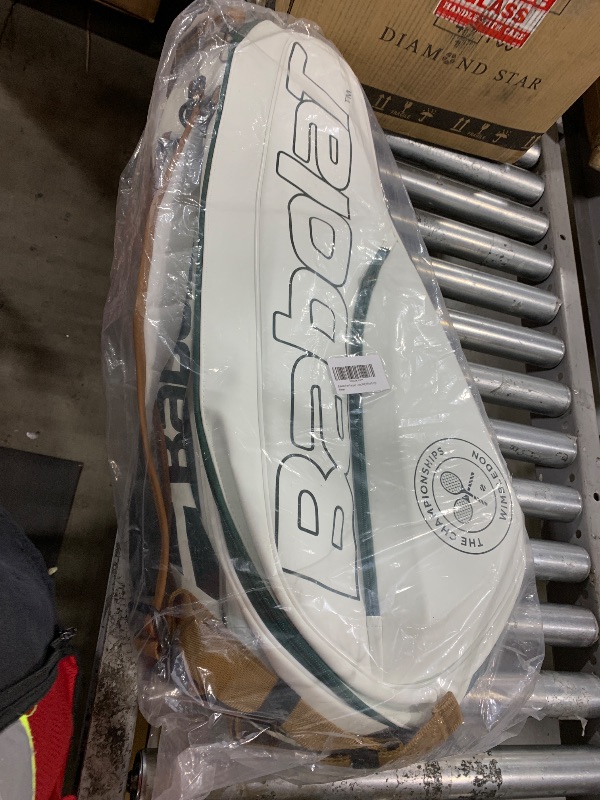 Photo 1 of Babolat Pure Racquet Holder x6 Wimbledon Tennis Bag (White/Grey)
